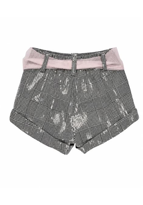 Shorts con paillettes MISS GRANT KIDS | MG1774NGRIGIO